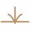 Ekena Millwork Redmond Smooth Timber Gable Bracket, Western Red Cedar, 72"W x 39"H x 1 1/2"D x 3 1/2"F, 13/12 Pitch GBW072X39X0204RED00SWR - alternate 1